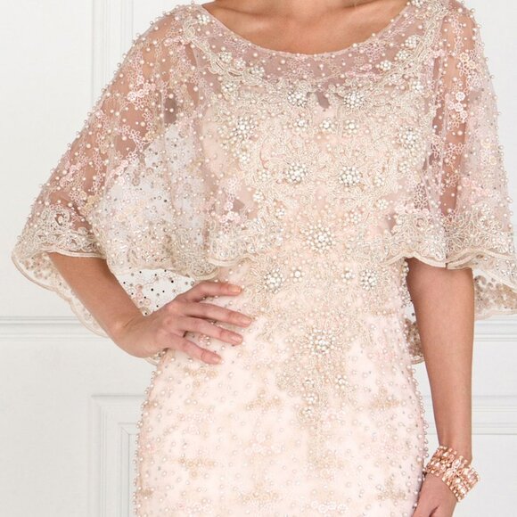 MESH LONG MERMAID PROM DRESS GL1535 - Picture 2 of 4